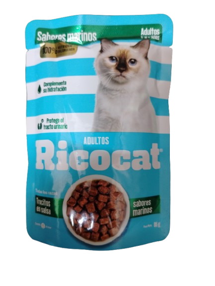 RICOCAT PATE SACHET SB SABORES MARINOS ADULTOS