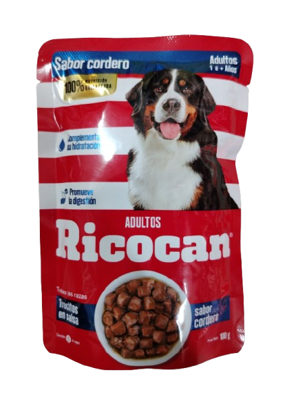 RICOCAN PATE SACHET SB CORDERO ADULTOS