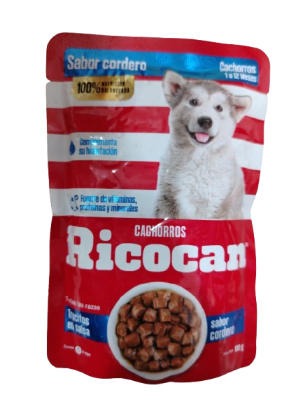 RICOCAN PATE SACHET SB CORDERO CACHORROS