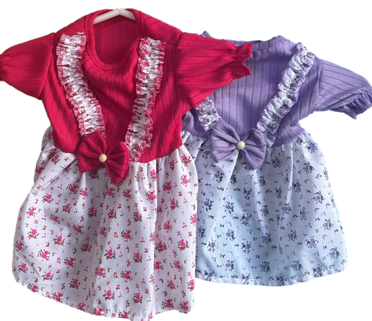 VESTIDO FLOREADO DE TELA