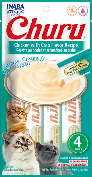 CHURU CAT CHICKEN WITH CRAB FLAVOR RECIPE 14G