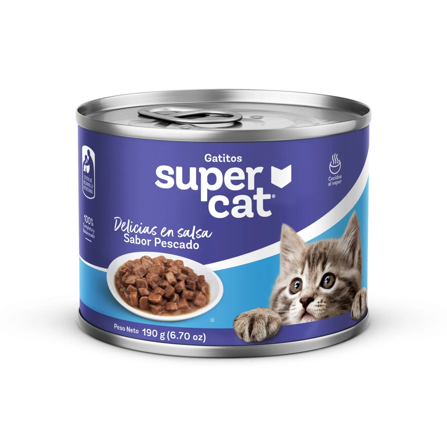 SUPERCAT DELICIAS EN SALSA SB PAVO AD LATA 190GR