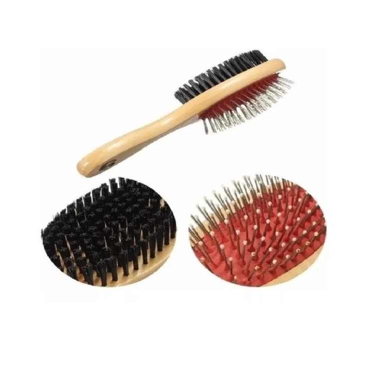 CEPILLO BRUSH DE MADERA DOBLE CHICO