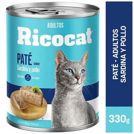 RICOCAT PATE SB SARDINA POLLO AD LTA 330GR