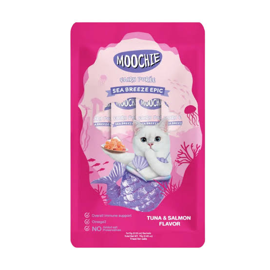 MOOCHIE FAIRY PUREE X5 TUNA Y SALMON FLAVOR