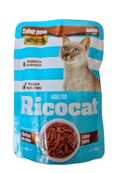 RICOCAT PATE SACHET SB PAVO ADULTOS