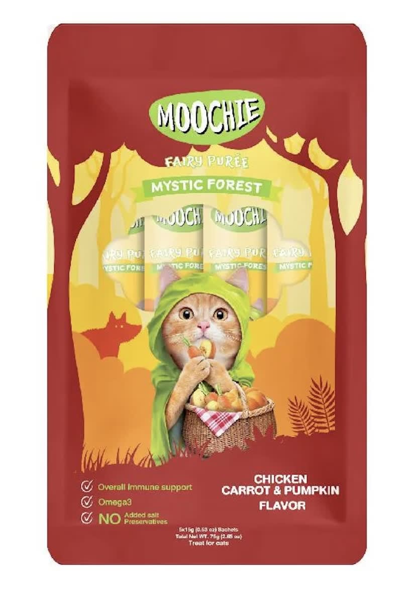 MOOCHIE FAIRY PUREE X5 CHICKEN CARROT PUMPKIN FLAVOR